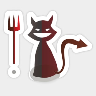 DEVIL CAT Sticker